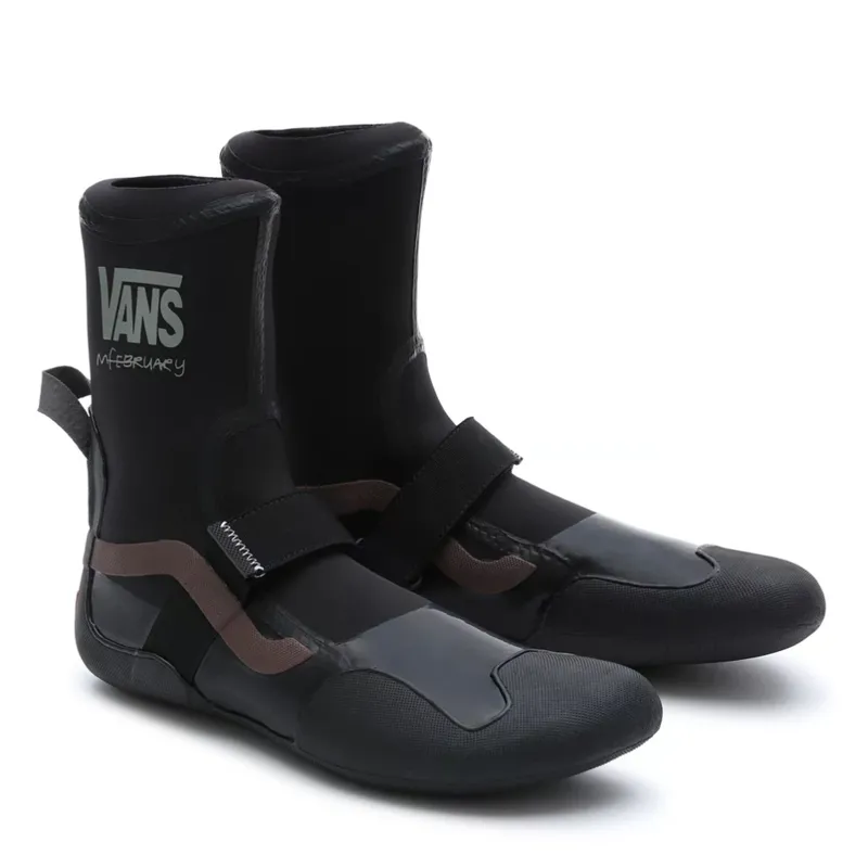 Mikey February 3mm Surf Boot 2 Hi in Black/Multi-coloured